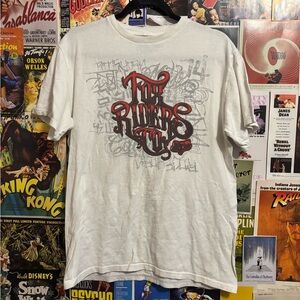 Fox White and Red Graphic Tee